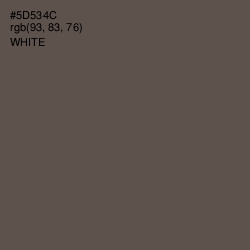 #5D534C - Fuscous Gray Color Image